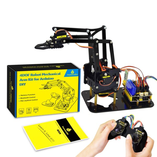 Keyestudio 4DOF - Kit robot bras mécanique avec pince acrylique