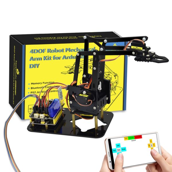 Robot bras mécanique 4DOF - Kit programmable Arduino