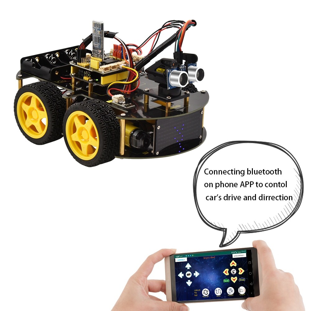 Robot Voiture programmable Infrarouge & Bluetooth