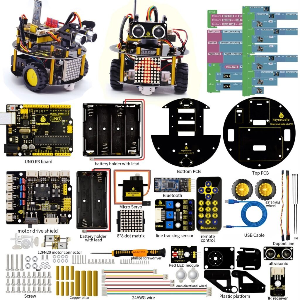 Robot Turtle v2 pour Arduino - Robotisâmes
