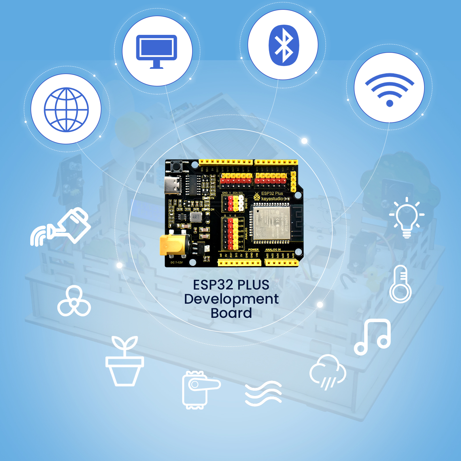 Keyestudio Kit de démarrage IoT complet amélioré pour Arduino
